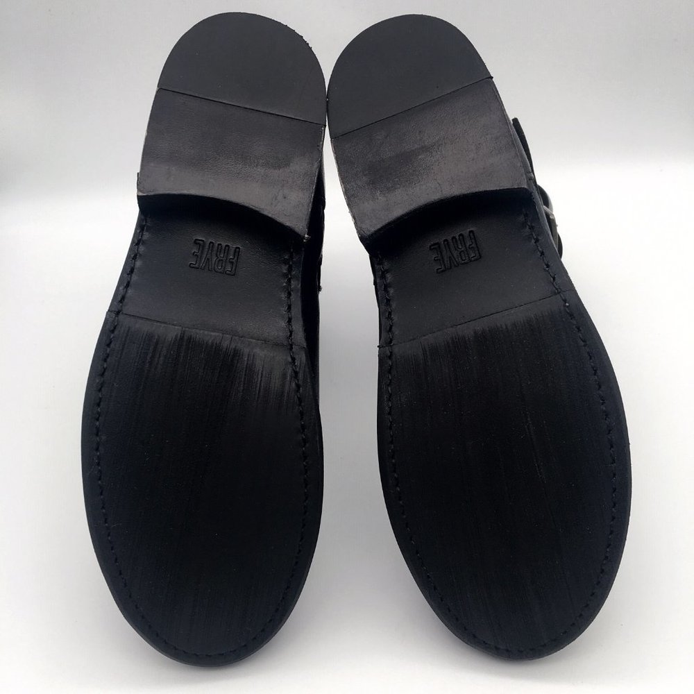 Frye Vicky Engineer Ankle Boot Black Leather - image 6